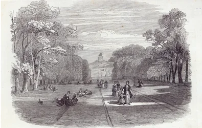 El Paseo Largo, Windsor, de The Illustrated London News, 14 de noviembre de 1846